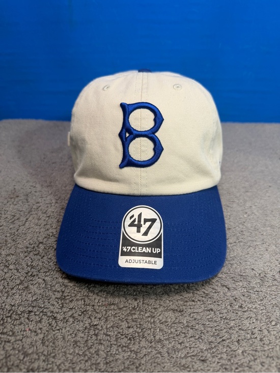 47 Other - Dodgers Brooklyn 47 Two-Tone Baseball Cap - Cream Crown with Royal Blue Brim